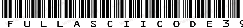 Full ASCII Code 39字体转换